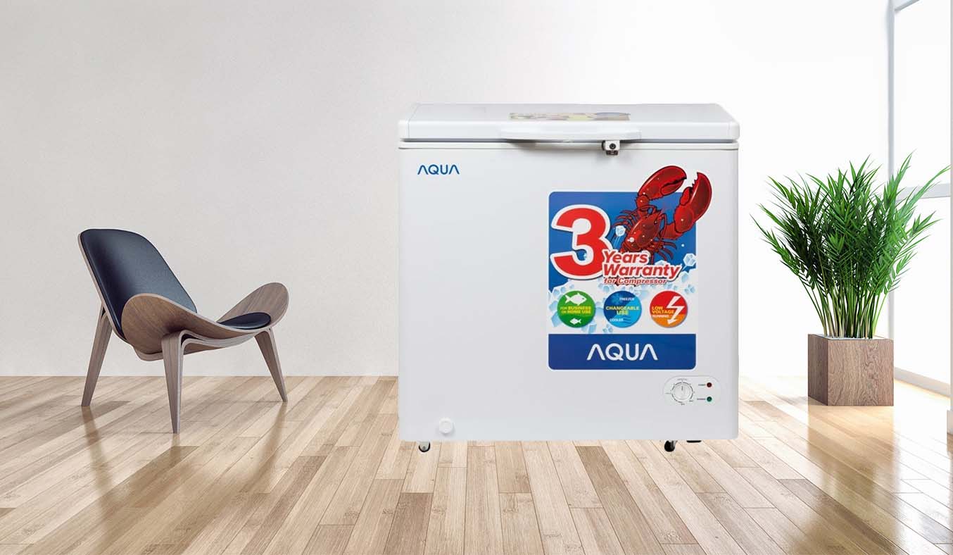 Tủ đông Aqua AQF-C310 bánh xe dễ di chuyển