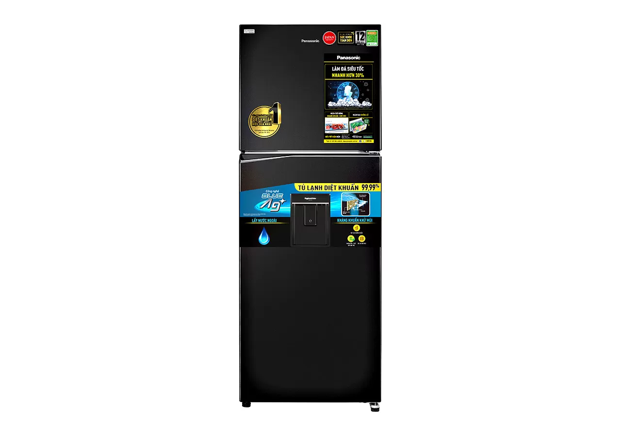 Installment Panasonic Refrigerator Inverter 366 Liters 2 Doors NR-TL381GPKV Top Freezer