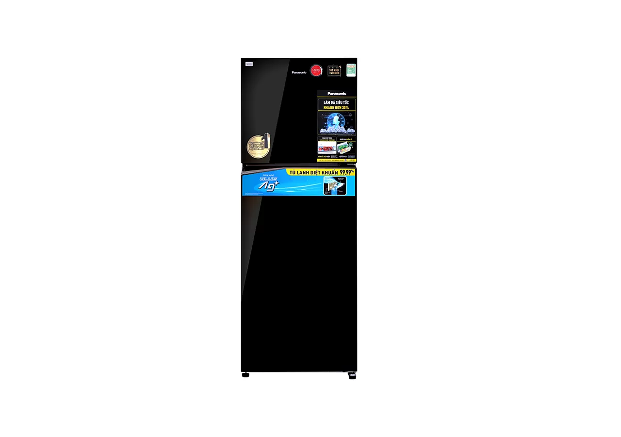 Installment Panasonic Refrigerator Inverter 366 Liters 2 Doors NR-TL381VGMV Top freezer