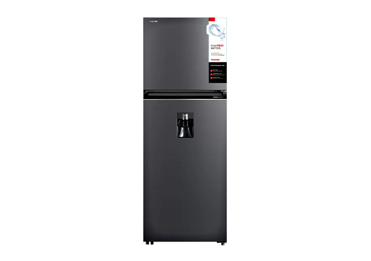 Installment Toshiba Refrigerator Inverter 407 Liters 2 Doors GR-RT535WE Top freezer