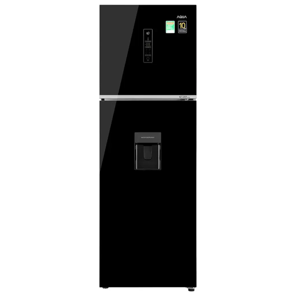 Aqua Refrigerator Inverter 344 Liters 2 Doors AQR-T389FA.WGB Top Freezer