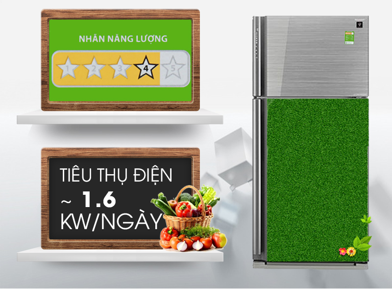 Tủ lạnh Sharp SJ-XP590PG-SL có công nghệ J-TECh Inverter độc đáo Tủ lạnh Sharp SJ-XP590PG-SL có công nghệ J-TECh Inverter độc đáo