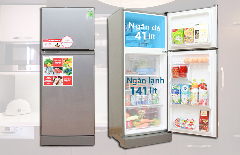 Tủ lạnh Sharp- SJ- 212E 196 lí Tủ lạnh Sharp- SJ- 212E 196 lí