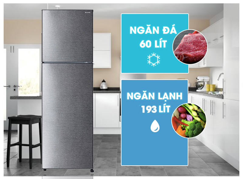 Tủ lạnh Sharp SJ-280E-DS Tủ lạnh Sharp SJ-280E-DS