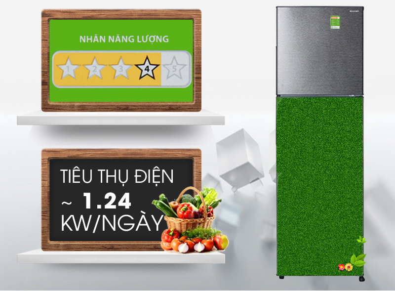 Công nghệ tiết kiệm điện năng tối ưu với khả năng tiêu thụ điện hiệu quả giúp tủ lạnh Sharp SJ-280E-DS sẽ trở thành một trong những lựa chọn hàng đầu Công nghệ tiết kiệm điện năng tối ưu với khả năng tiêu thụ điện hiệu quả giúp tủ lạnh Sharp SJ-280E-DS sẽ trở thành một trong những lựa chọn hàng đầu