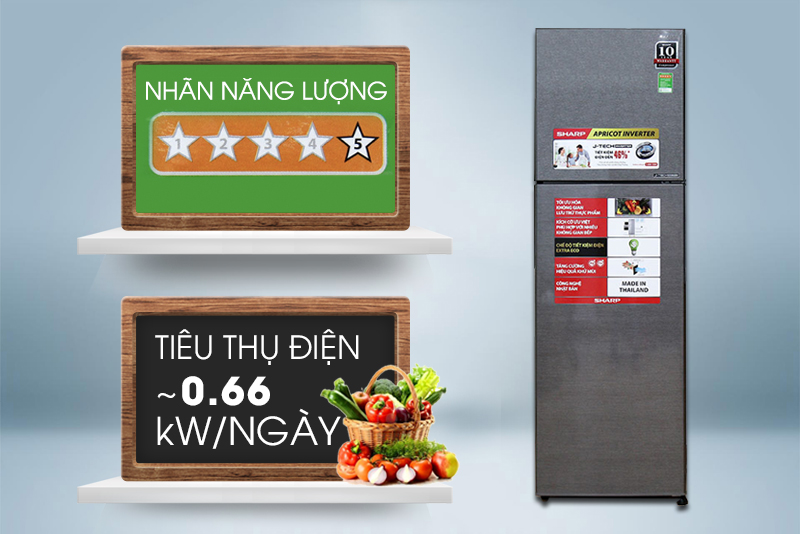 Tủ lạnh Sharp SJ-X281E-DS Tủ lạnh Sharp SJ-X281E-DS