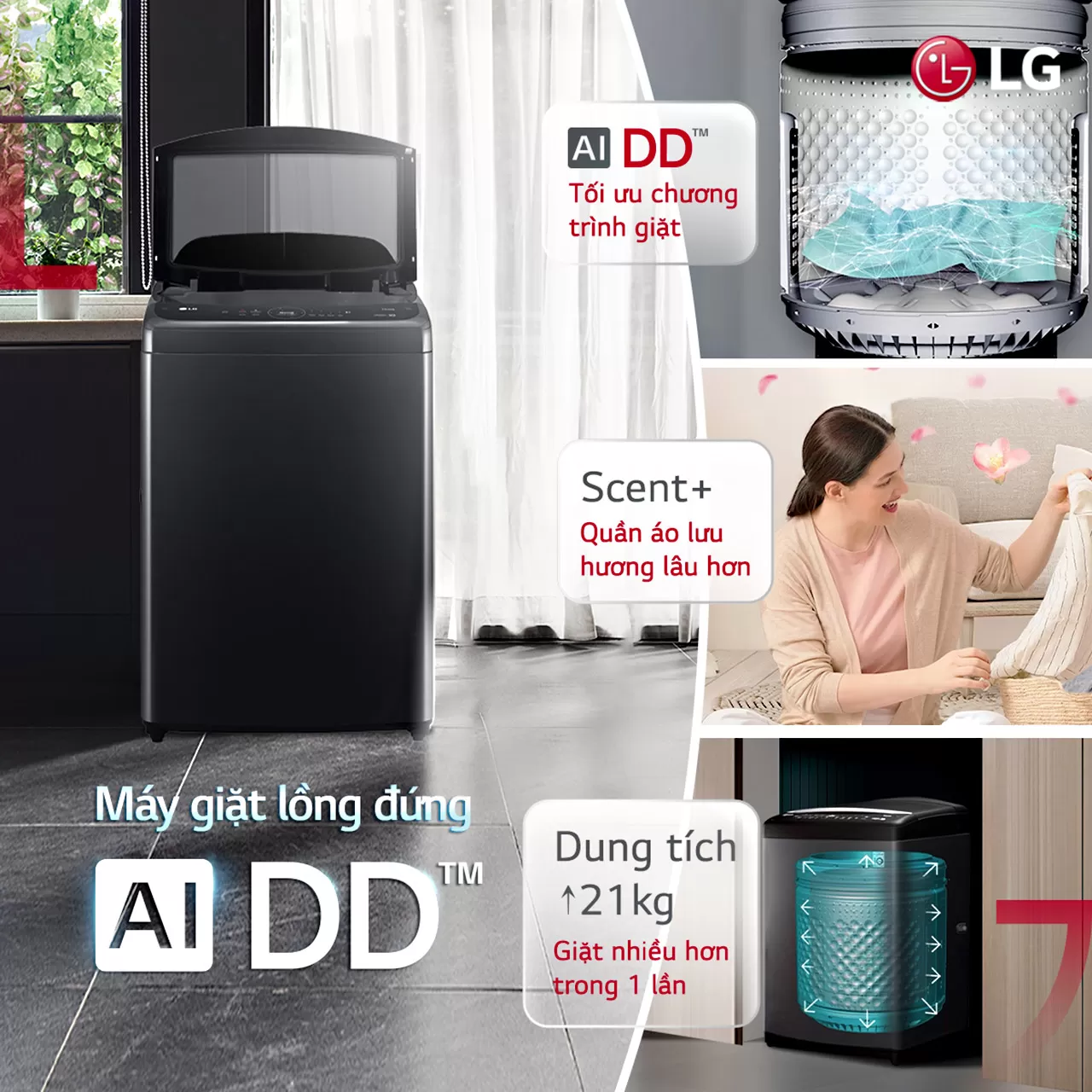Máy giặt LG AI DD™ 