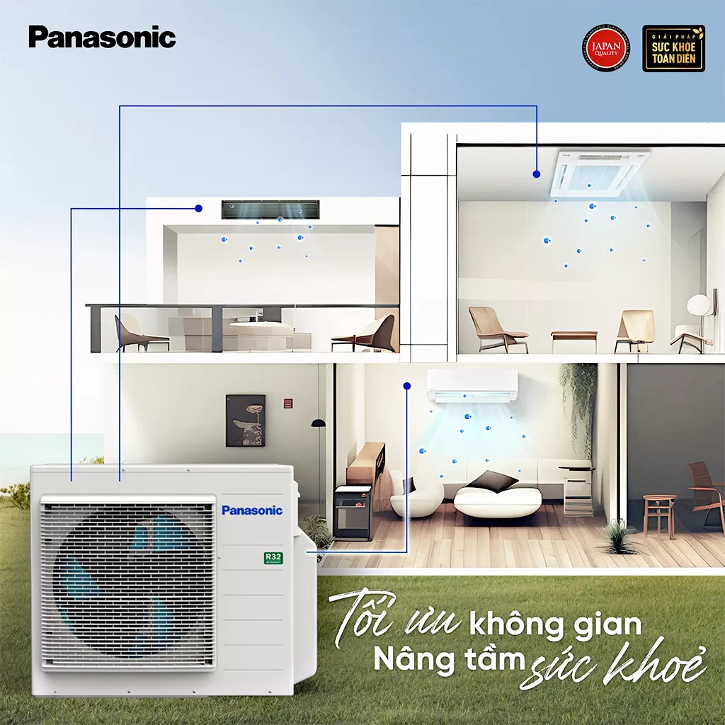 Máy lạnh Multi Split Panasonic hiệu suất cao - tối ưu không gian