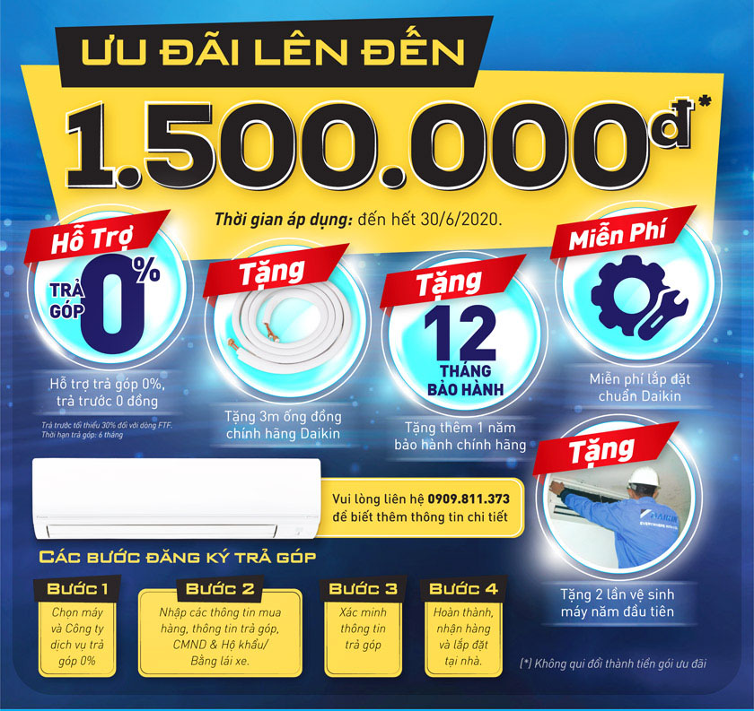 Máy lạnh khuyễn mãi 1500000