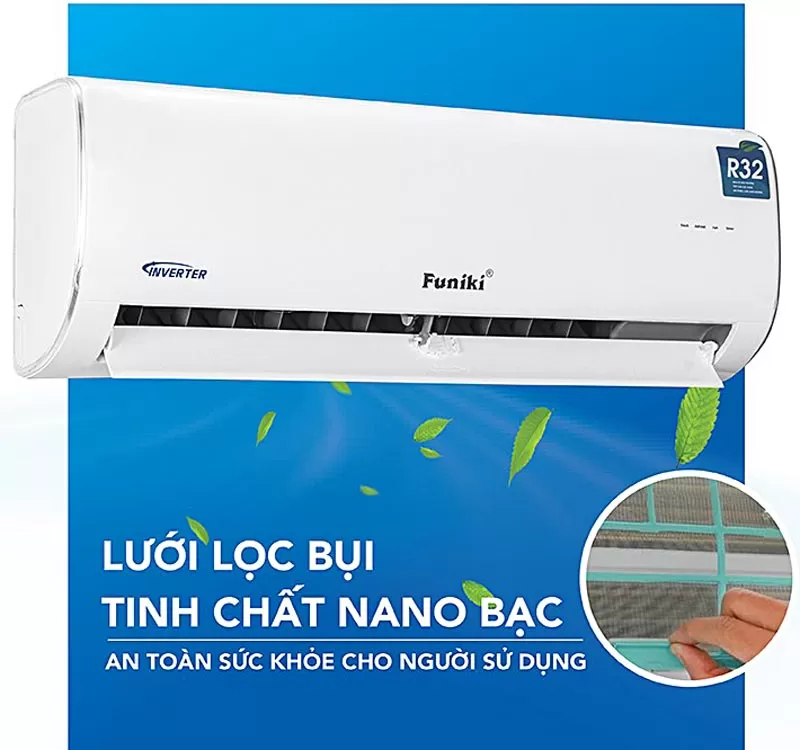Funiki air conditioners have antibacterial and deodorizing technology without worries about dirt and mold