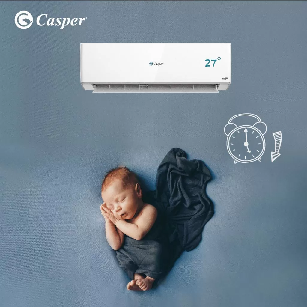 Chế độ Sleep của máy lạnh Casper giải pháp cho giấc ngủ ngon và bảo vệ sức khỏe , tiết kiệm điện tối đa