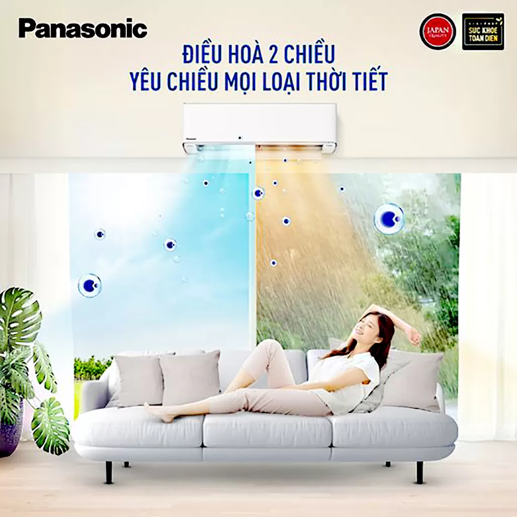 Nắng chẳng lo, mưa chẳng sợ cùng máy lạnh 2 chiều Panasonic