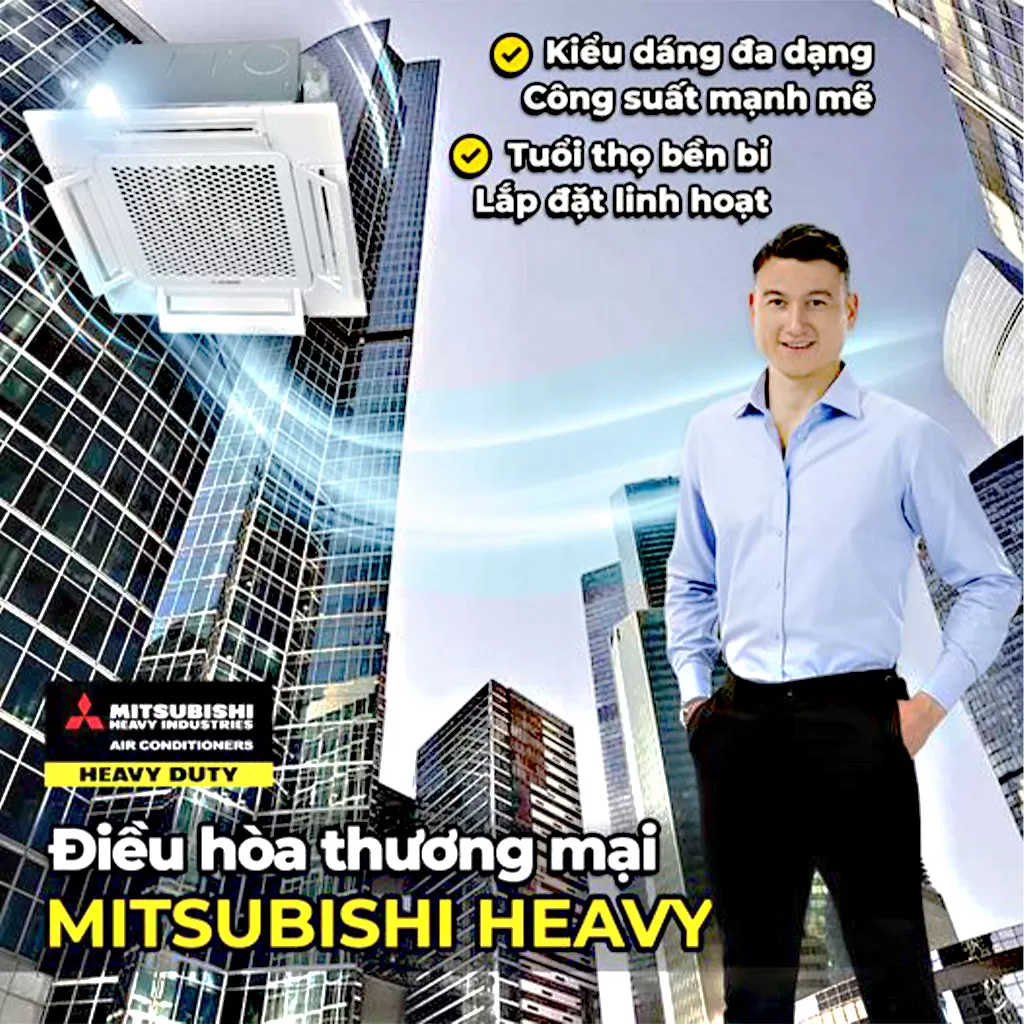 Nâng tầm đẳng cấp doanh nghiệp với máy lạnh thương mại Mitsubishi Heavy