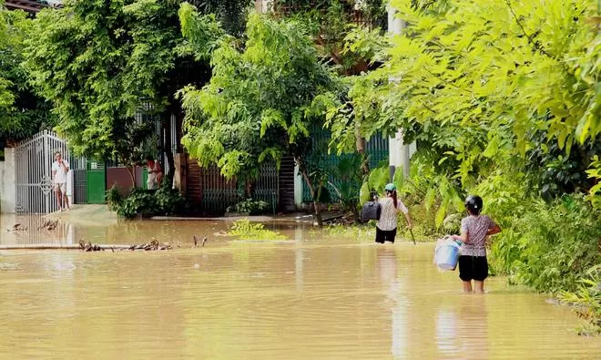 Người dân Hà Giang bơi 'trên' tỉnh lộ