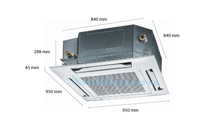 Panasonic Ceiling Cassette Ac Inverter Cs T43kb4h52 4 5hp