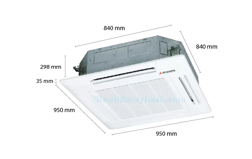 Mitsubishi Heavy Ceiling Cassette FDT125CR S5 5 0Hp 3 Phase