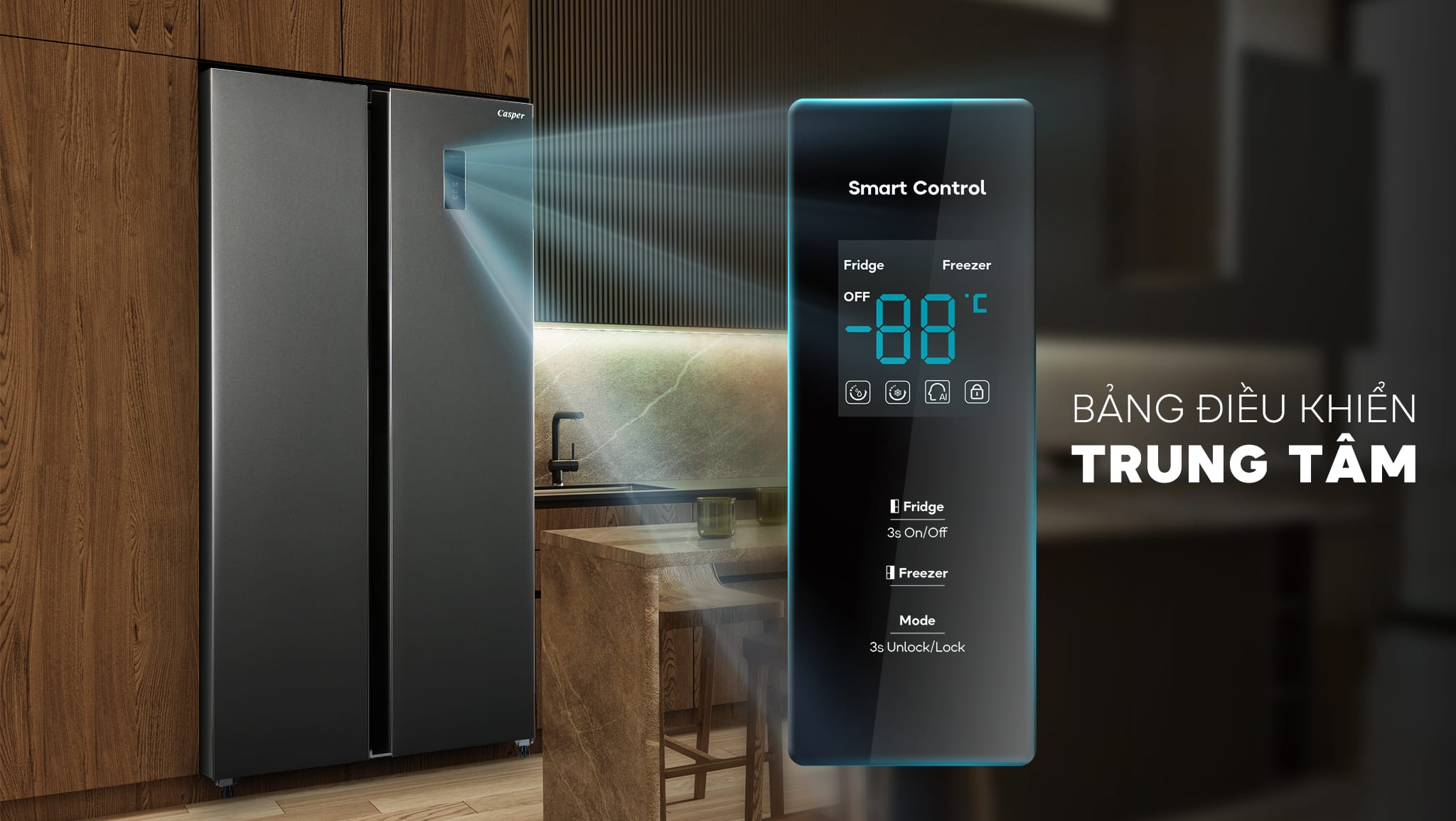 Bảng điều khiển Smart Control tiện dụng