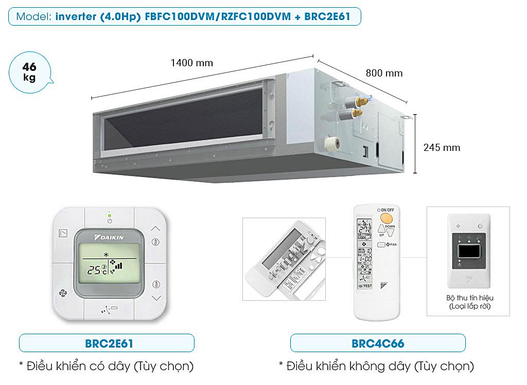 may-lanh-giau-tran-noi-ong-gio-daikin-inverter-40hp-fbfc100dvmrzfc100dvm-brc2e61-kich-thuoc