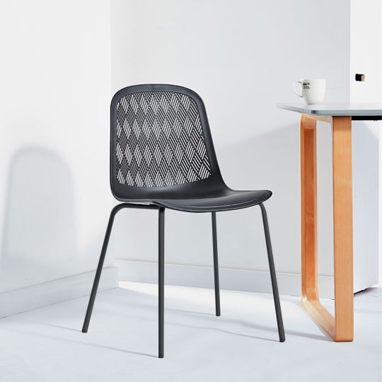 Plastic Restaurant Chair with Iron Leg 30300A