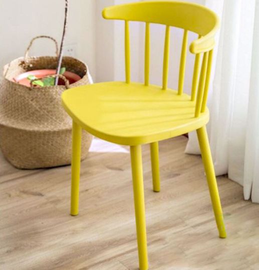 Modern Multi Color Plastic Chair For Coffee Shop and Milk Tea 40300