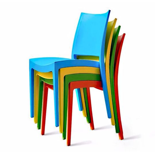 PP Plastic Monolithic Chair Stackable 70300
