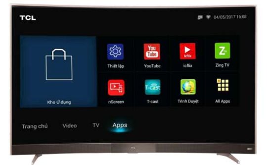 TCL Curved Smart Tivi 55 inch L55P3-CF