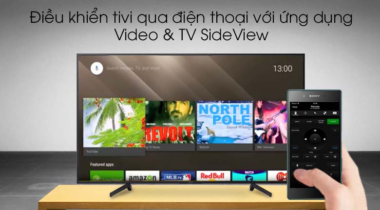 Android Tivi Sony 4K 43 inch KD-49X8000G - Video & TV SideView