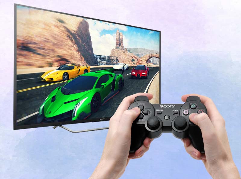 Android Tivi Sony 55 inch KD-55X7000D - Kết nối tay cầm chơi game