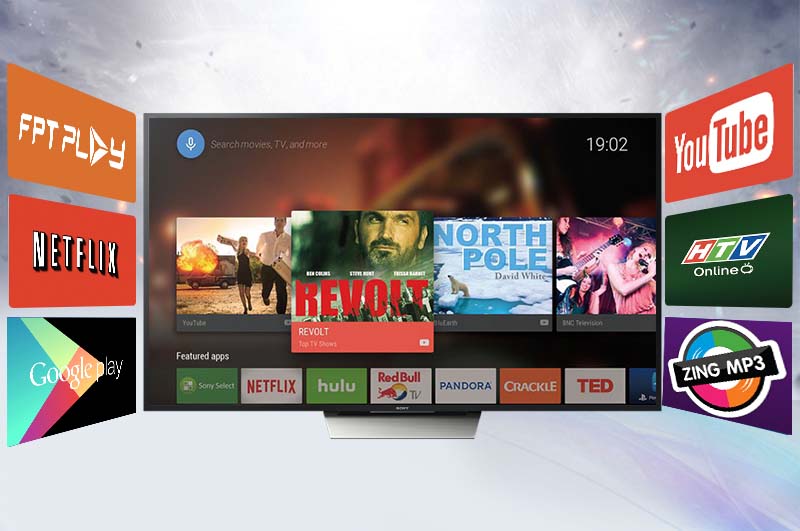 Android Tivi Sony 55 inch KD-55X8500D - Các tính năng giải trí