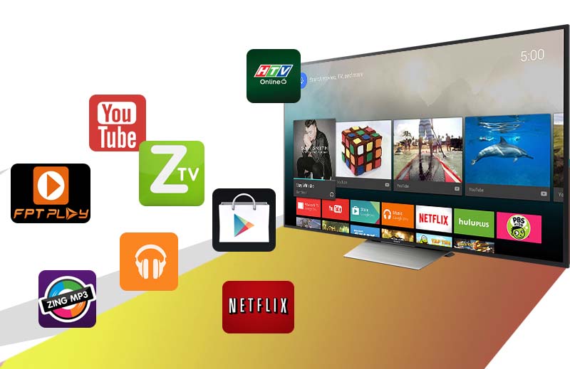 Android Tivi Sony 75 inch KD-75X8500D - Ứng dụng giải trí