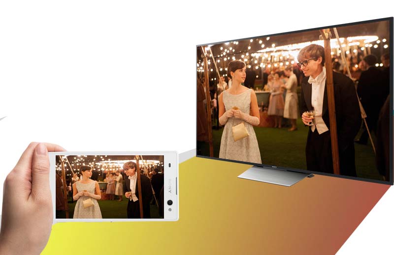 Android Tivi Sony 75 inch KD-75X8500D - Chiếu điện thoại lên tivi