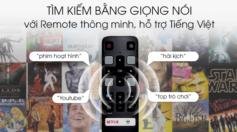 Android Tivi TCL 40 inch L40S66A - Tìm kiếm giọng nói tiếng Việt