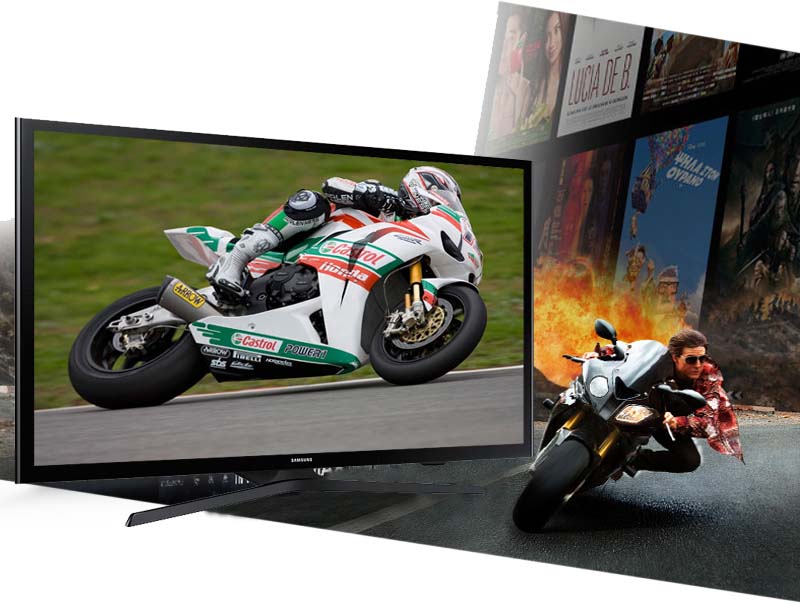 Internet Tivi Samsung 48 inch UA48J5200 - Hình ảnh chuyển động nhanh không bị giật hình với tần số quét 100 Hz