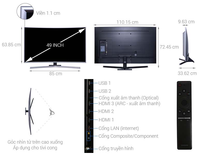 Smart Tivi Cong Samsung 4K 49 inch UA49NU7500