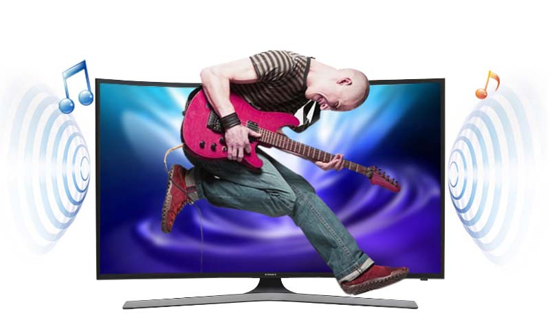 Smart Tivi Cong Samsung 55 inch UA55KU6100 - Âm thanh bùng nổ