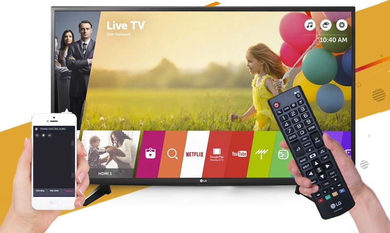 Smart Tivi LG 43 inch 43UH610T - Điều khiển tivi bằng điện thoại