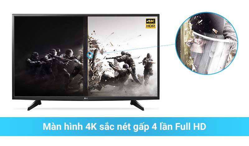 Tivi 4K sắc nét gấp 4 lần Full HD