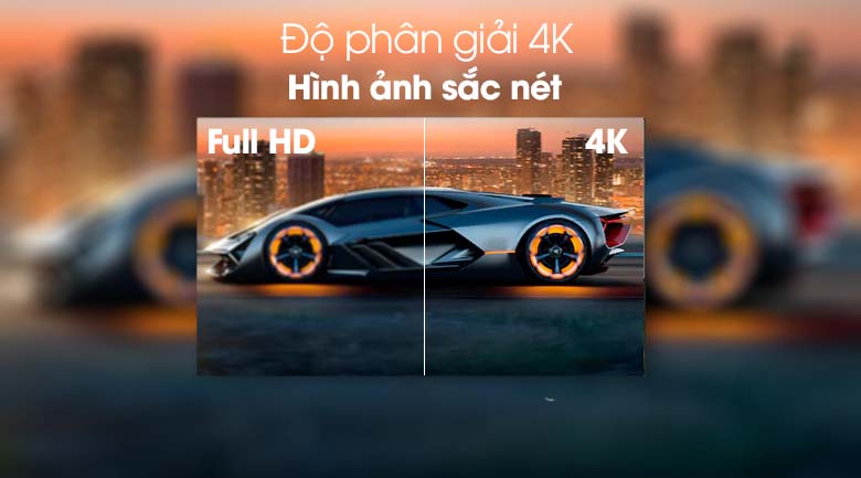 Hình ảnh siêu nét với độ phân giải 4K gấp 4 lần Full HD