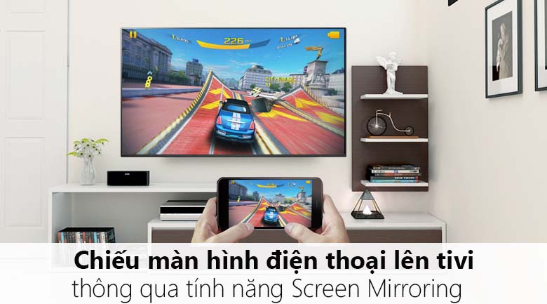 Chiếu màn hình điện thoại lên tivi - Smart Tivi LG 4K 55 inch 55SM9000PTA