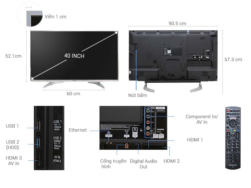 Smart tivi Panasonic 40 inch TH-40DX650V