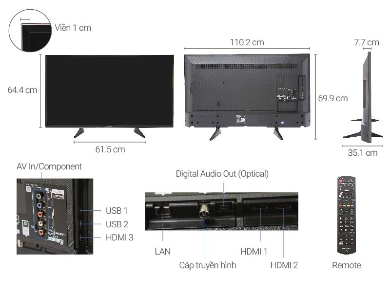 Smart Tivi Panasonic 49 inch TH-49EX600V
