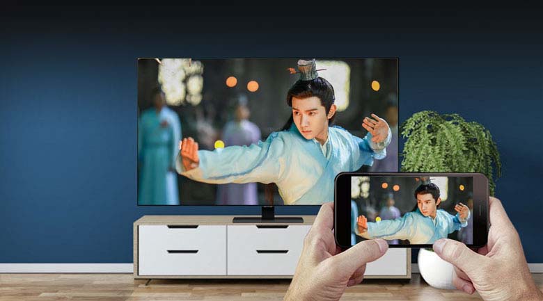 Chiếu màn hình - Smart Tivi QLED Samsung 4K 65 inch QA65Q80T