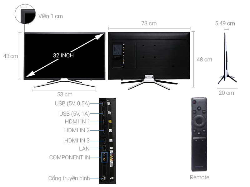 Smart Tivi Samsung 32 inch UA32M5500