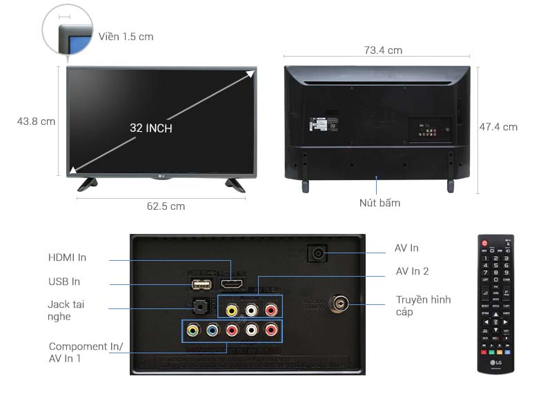 Tivi LG 32 inch 32LH512D