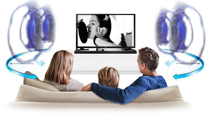 Tivi LED Samsung UA32J4003 32 inch - Công nghệ DTS Sound Studio giúp mang đến cho bạn một thế giới âm thanh hoành tráng và mạnh mẽ