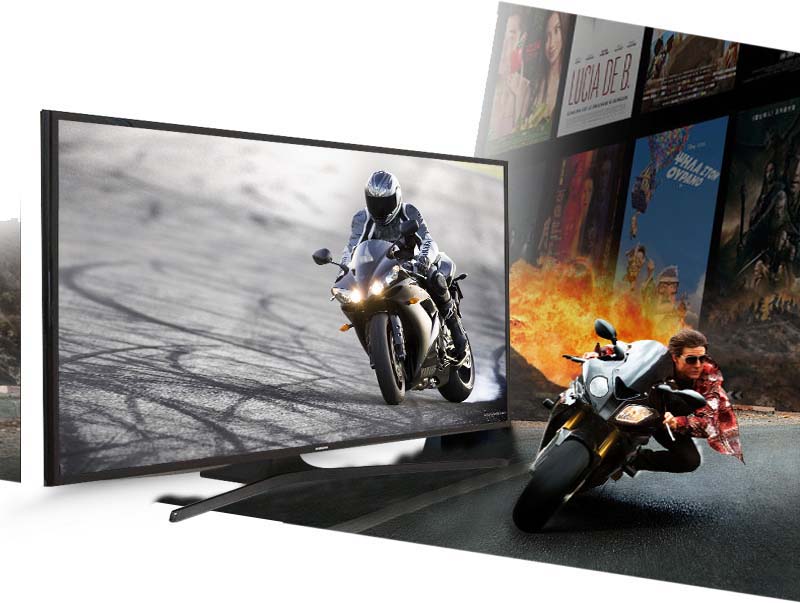 Tivi LED Samsung UA48J5000 48 inch - Tận hưởng những bộ phim bom tấn, các chương trình thể thao mà không lo bị giật hình với tần số quét 100 Hz