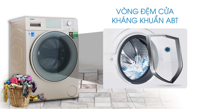 Vòng đệm cửa kháng khuẩn (ABT) - Máy giặt Aqua Inverter 10.5 kg AQD-D1050E N