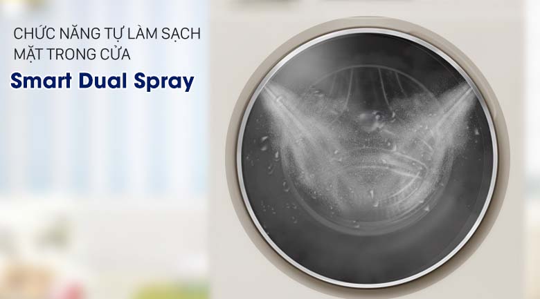 Smart Dual Spray - Máy giặt Aqua Inverter 9.5 kg AQD-DD950E S