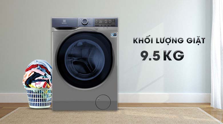 Khối lượng giặt lên đến 9.5 KG - Máy giặt Electrolux Inverter 9.5 kg EWF9523ADSA