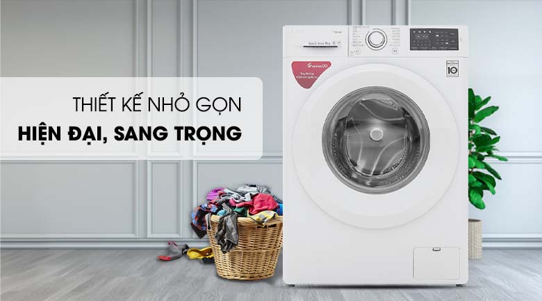 Máy giặt LG Inverter 8 kg FC1408S5W - Thiết kế